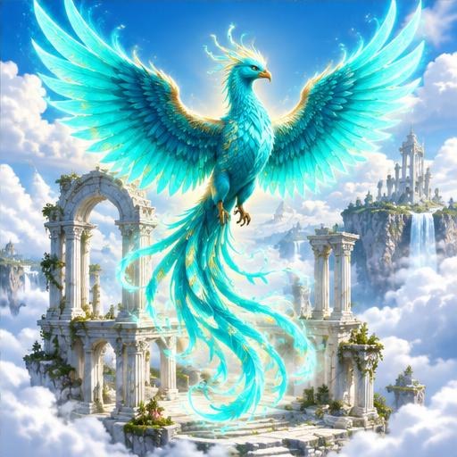 Phoenixul de cristal — ilustrație